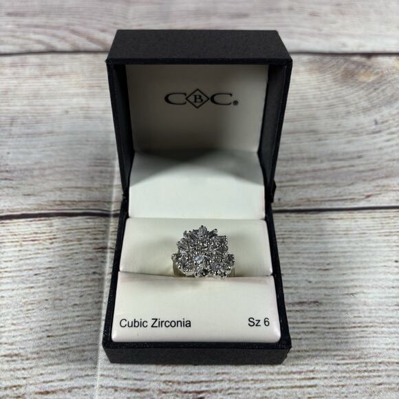 CBC Cubic Zirconia Womens Size 6 Ring - Picture 1 of 7